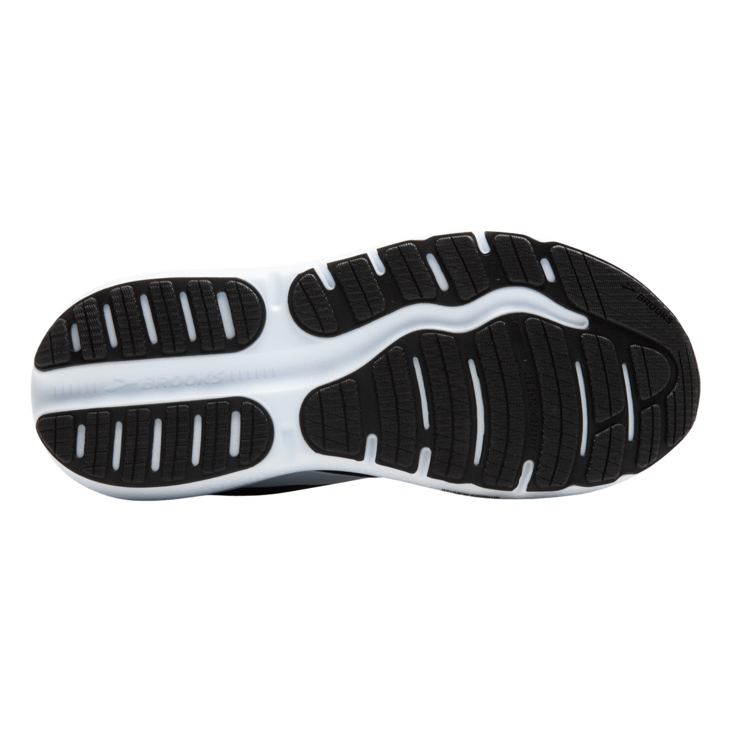 Brooks Men’s Ghost max 2 (D) Black / White / Fiery Red - shoeguru-au