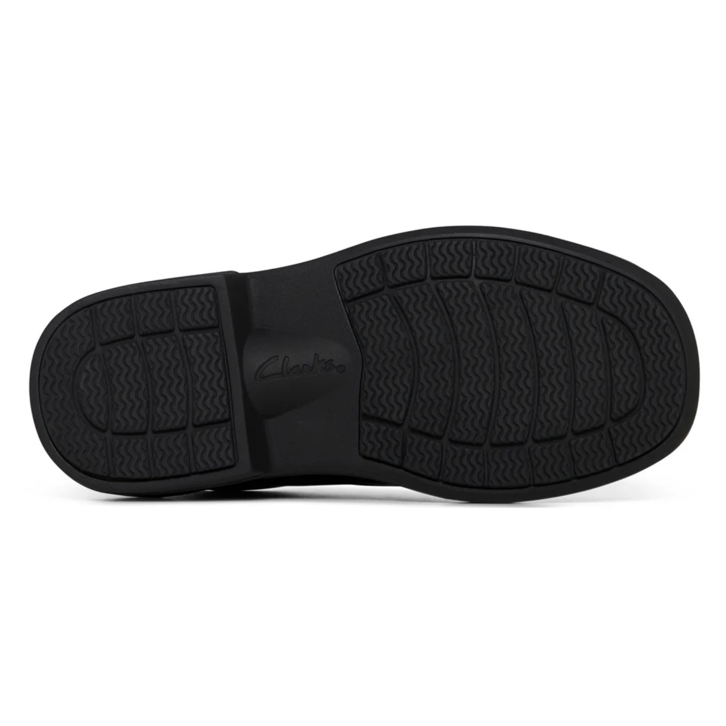 Clarks Discovery Scuff Resistant Toe (E) Black - shoeguru-au