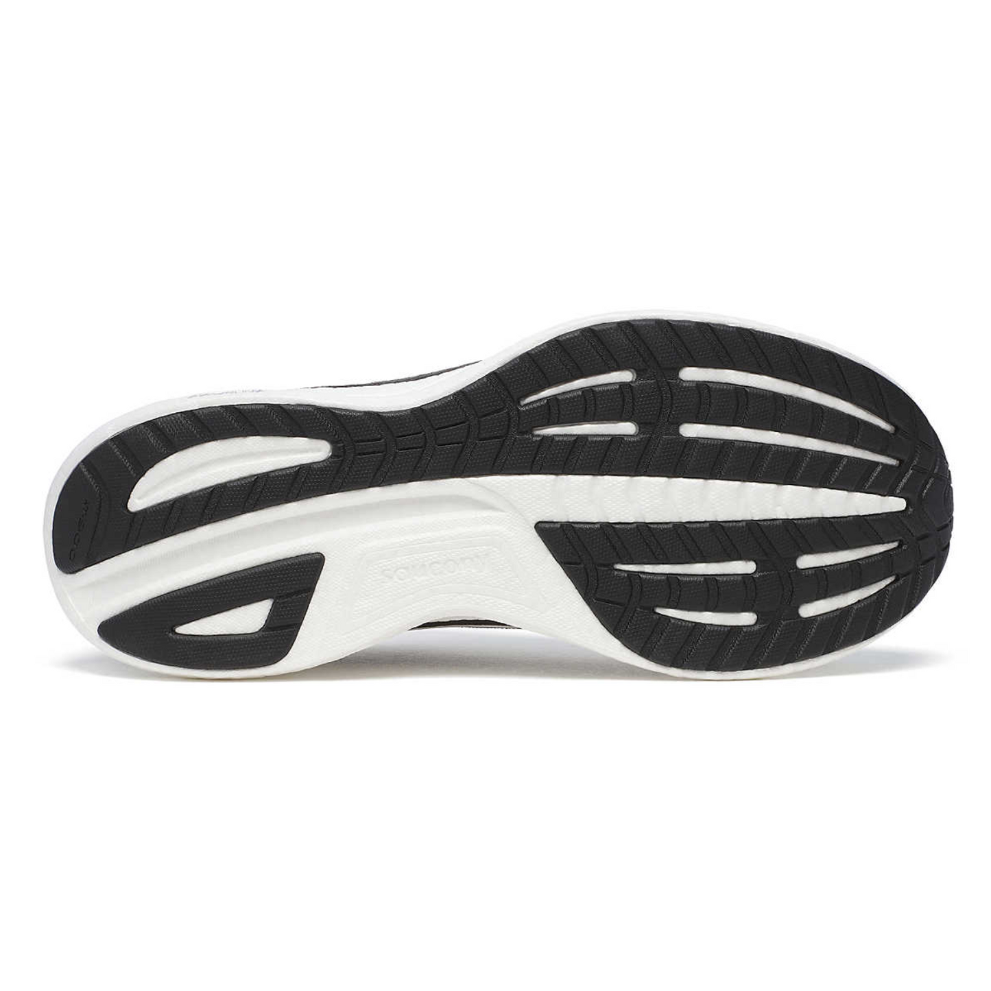 Saucony Men's Ride 18 (2E) Black / White - shoeguru-au