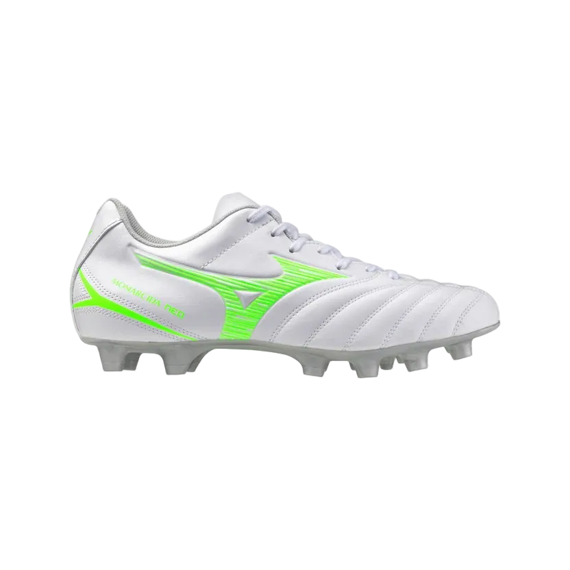 Mizuno Men's Monarcida Neo 3 Select (Wide) White / Green Gecko - shoeguru-au