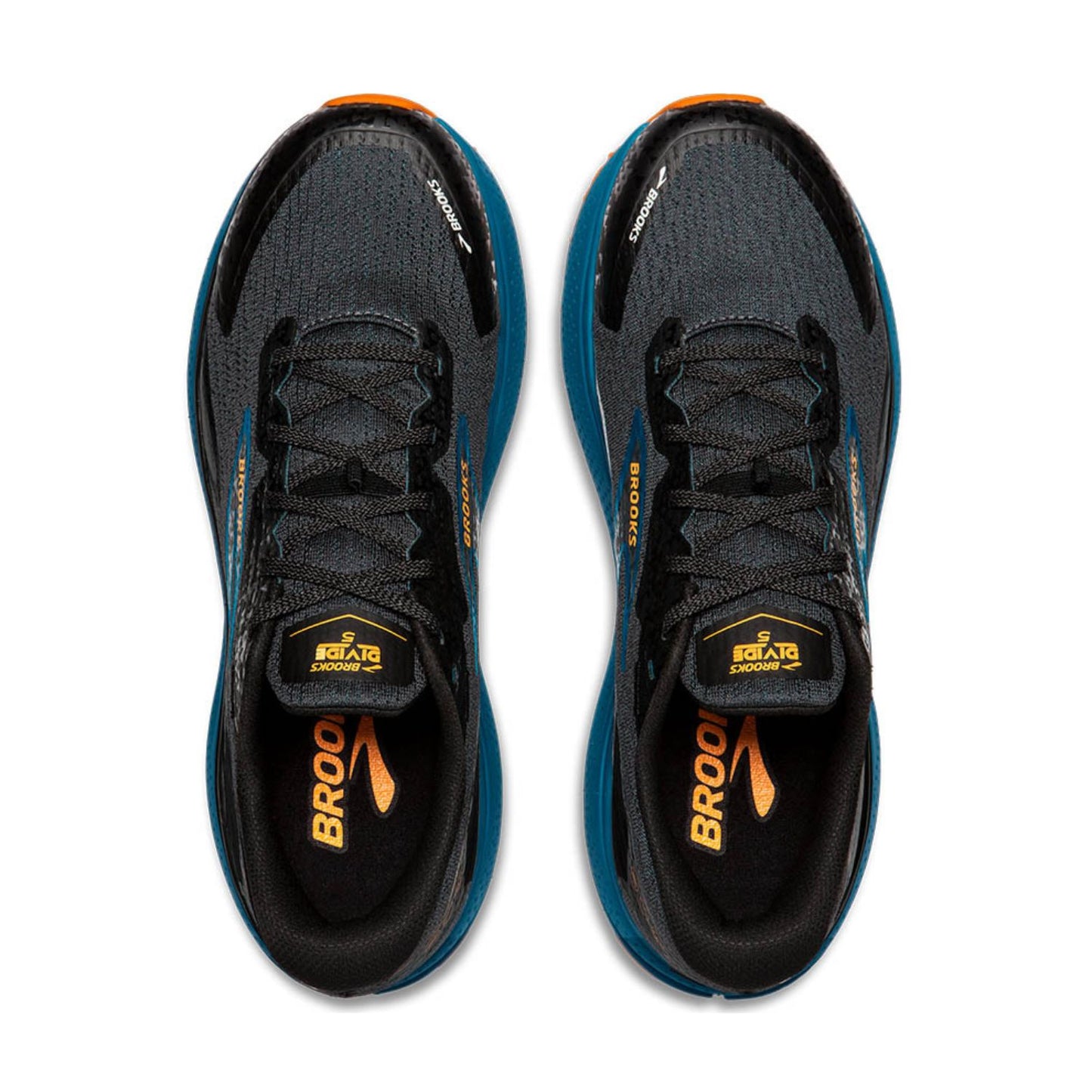 Brooks Men's Divide 5 (D) Ebony / Mosaic Blue / Org - shoeguru-au
