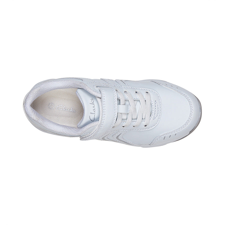 Clarks Archer (E+) White - shoeguru-au
