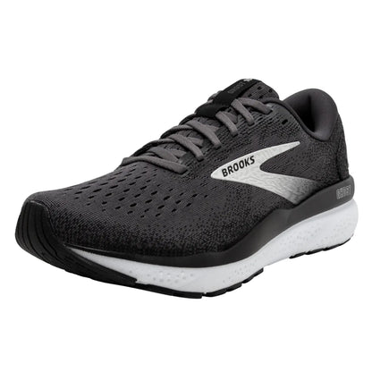 Brooks Men's Ghost 16 (2E) Black / White - shoeguru-au