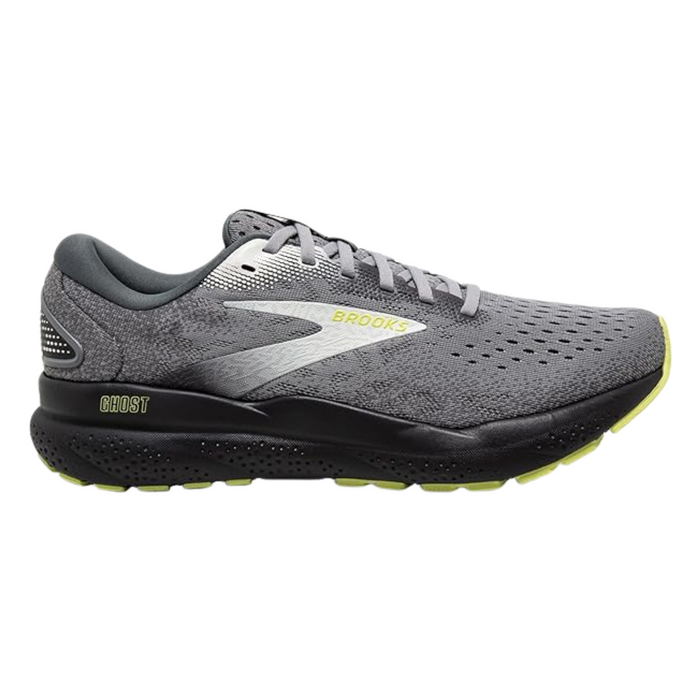 Brooks Men's Ghost 16 (D) Primer / Grey / Lime — Primer / Grey / Lime