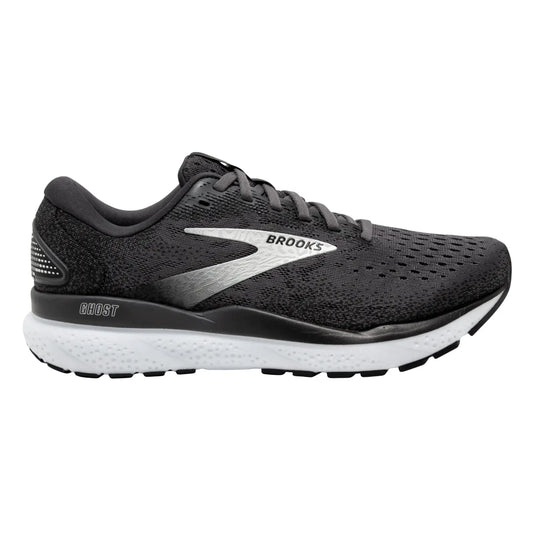 Brooks Men's Ghost 16 (2E) Black / White - shoeguru-au