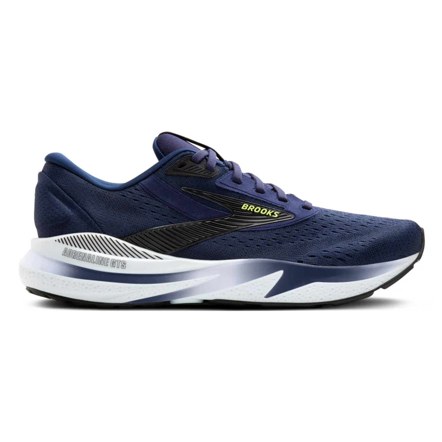 Brooks Men's Adrenaline GTS 24 (D) Peacoat / Black / Sharp Green - shoeguru-au