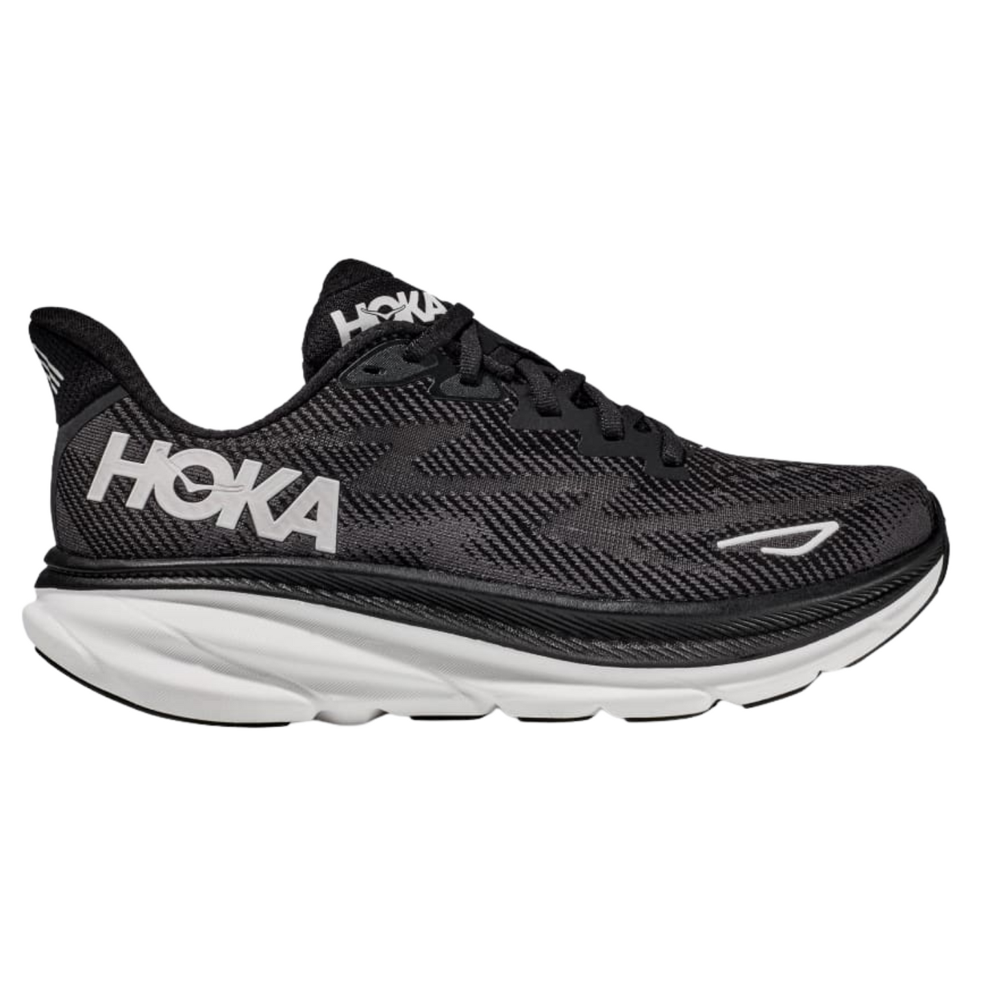 Hoka Men's Clifton 9 (D) Black / White - shoeguru-au
