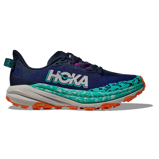 Hoka Women's Speedgoat 6 (B) Varsity Navy / Meteor - shoeguru-au