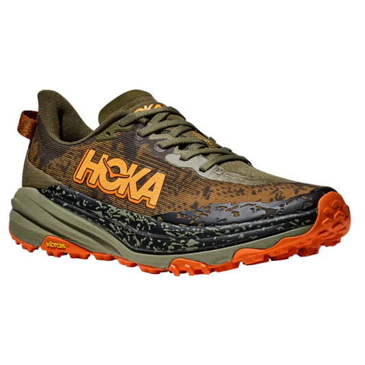 Hoka Men's Speedgoat 6 (2E) Antique Olive / Squash - shoeguru-au