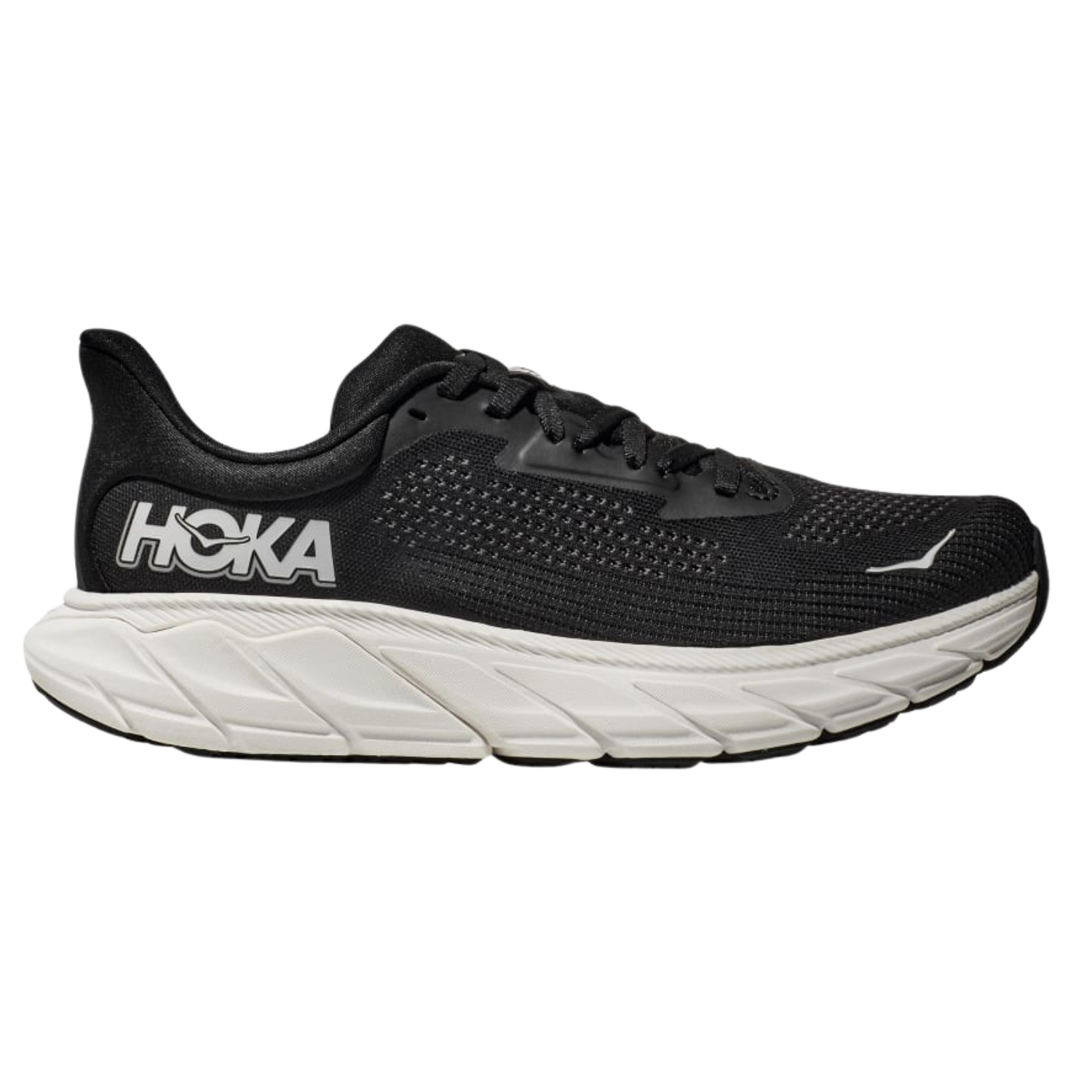 Hoka Women's Arahi 7 (D) Black / White - shoeguru-au