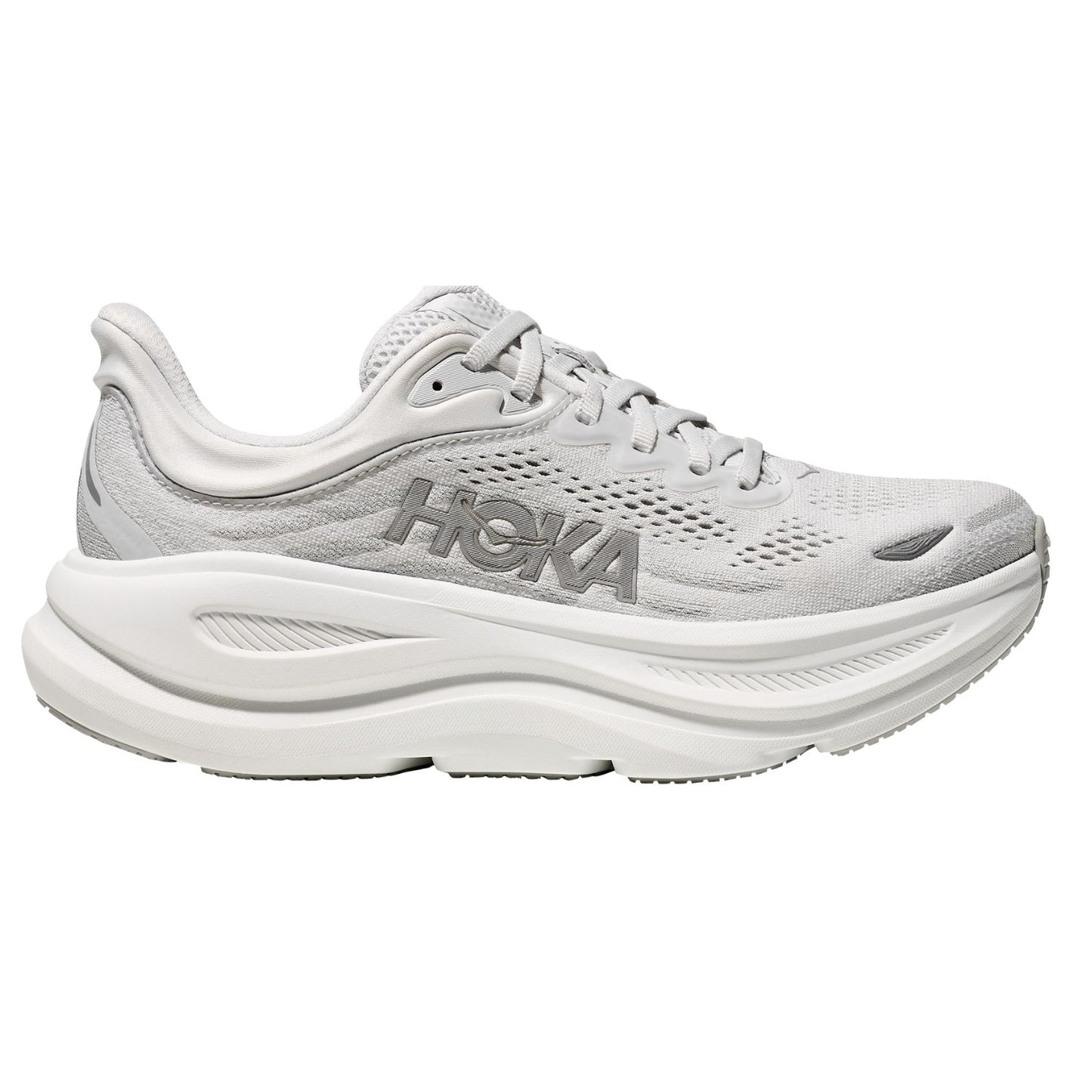 Hoka Women's Bondi 9 (D) Stardust / Silver - shoeguru-au