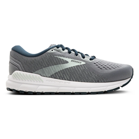 Brooks Women's Addiction 15 (D) Grey / Navy / Aqua - shoeguru-au