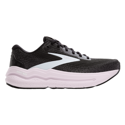 Brooks Women’s Ghost Max 2 (B) Black / White / Orchid Ice - shoeguru-au