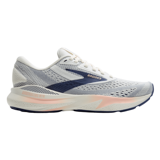Brooks Women’s Adrenaline GTS 24 (D) Grey / Blue Ribbon / Peach - shoeguru-au