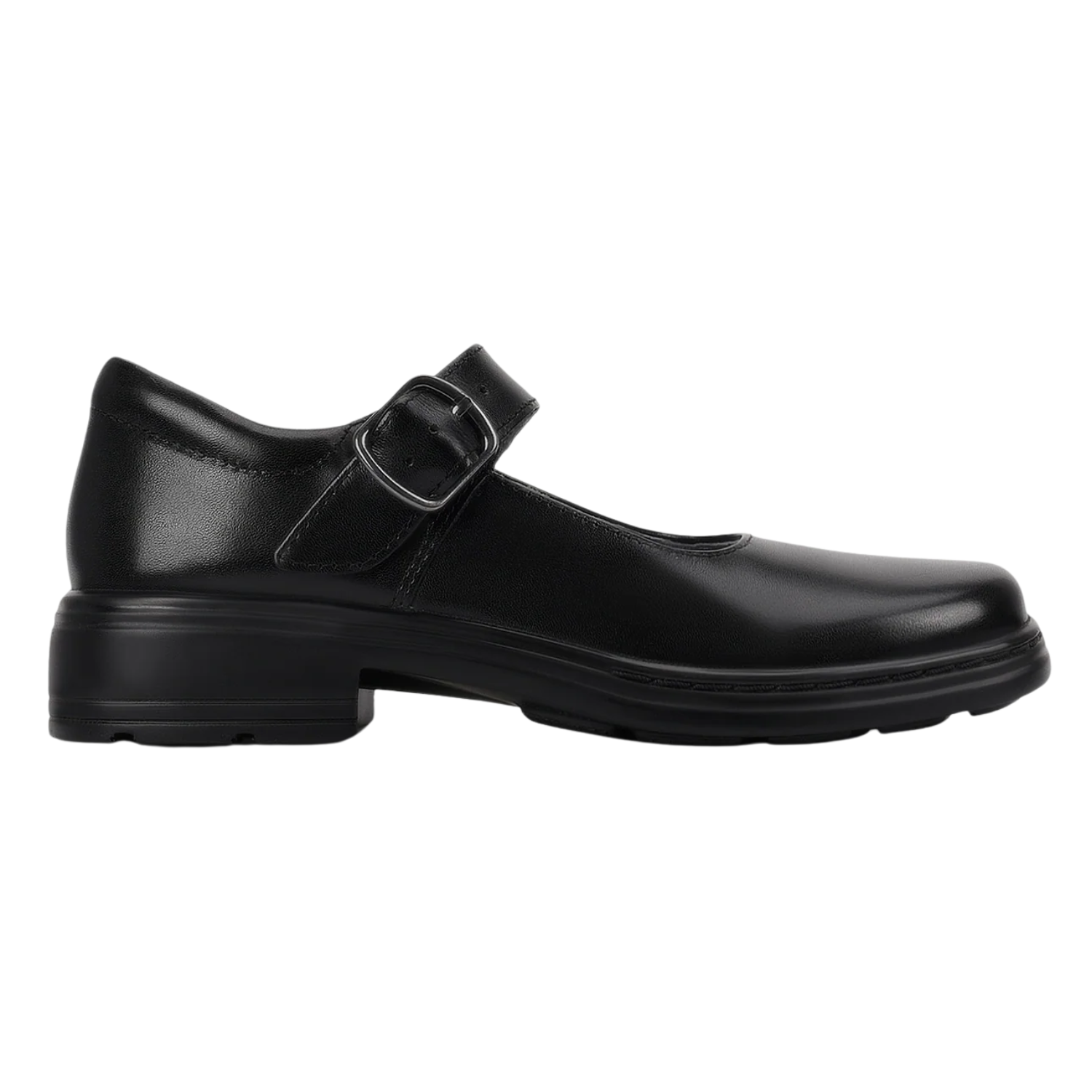 Clarks Intrigue Junior Buckle (D) Black - shoeguru-au