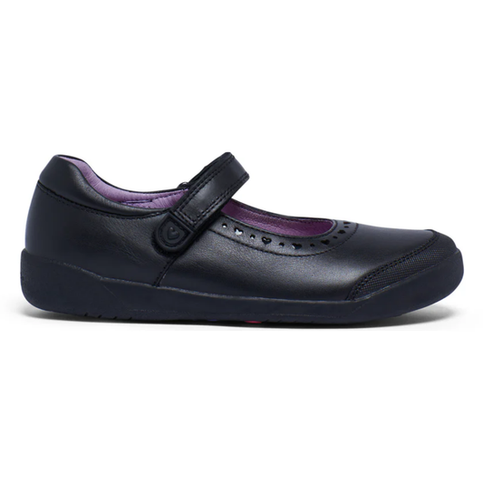 Clarks Bonnie (D) Black / Shopkins - shoeguru-au