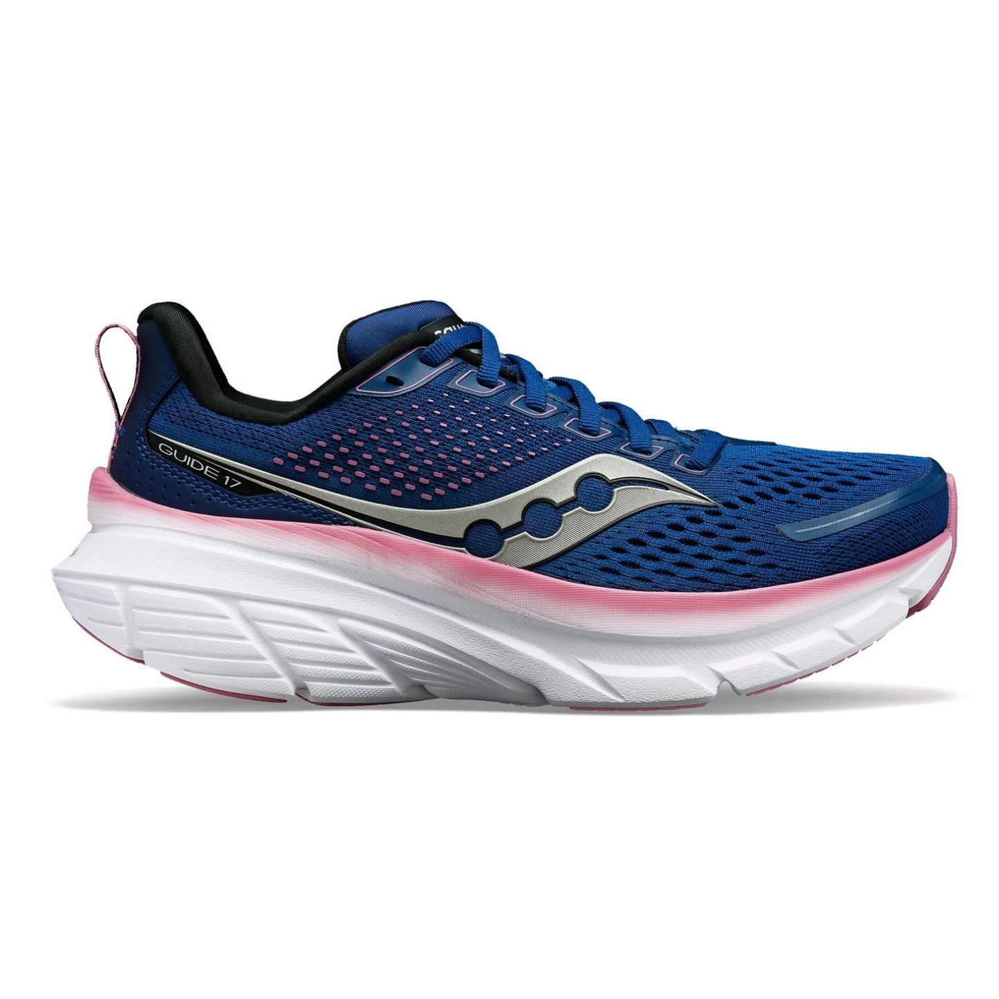 Saucony Women's Guide 17 (B) Navy / Orchid - shoeguru-au