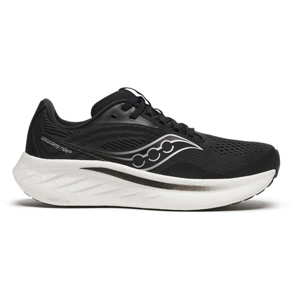 Saucony Women's Ride 18 (D) Black / White - shoeguru-au
