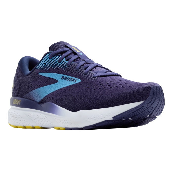 Brooks Men's Ghost 16 (D) Blue / Bonnie Blue / Yellow — Blue / Bonnie Blue / Yellow