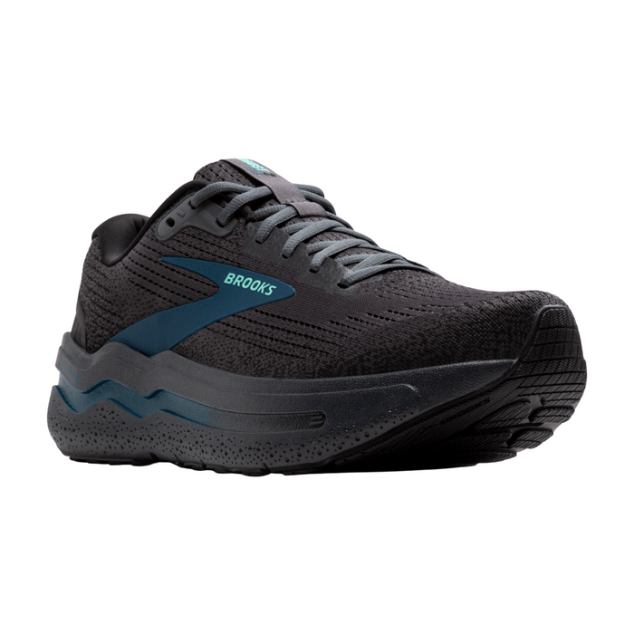 Brooks Men’s Ghost Max 2 (4E) Ebony / Cockatoo / Blue Sapphire — Ebony / Cockatoo / Blue Sapphire