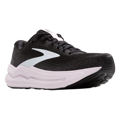 Brooks Women’s Ghost Max 2 (B) Black / White / Orchid Ice - shoeguru-au