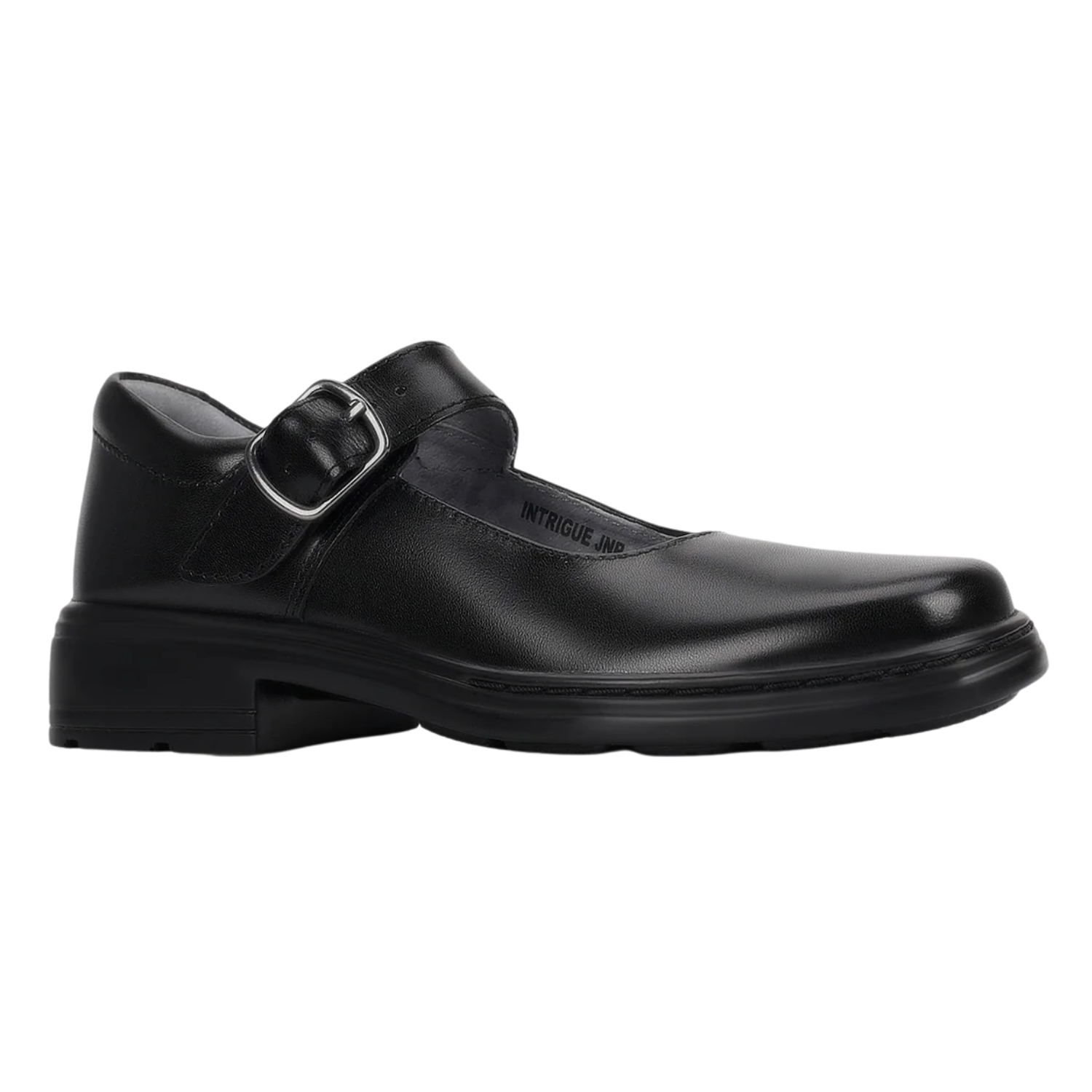 Clarks Intrigue Junior Buckle (D) Black - shoeguru-au