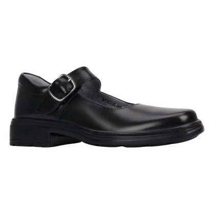 Clarks Intrigue Junior Buckle (D) Black - shoeguru-au
