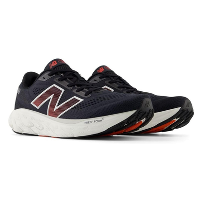 New Balance Men's 880 v14 (2E) Black / Silver Metallic / Neo Flame - shoeguru-au