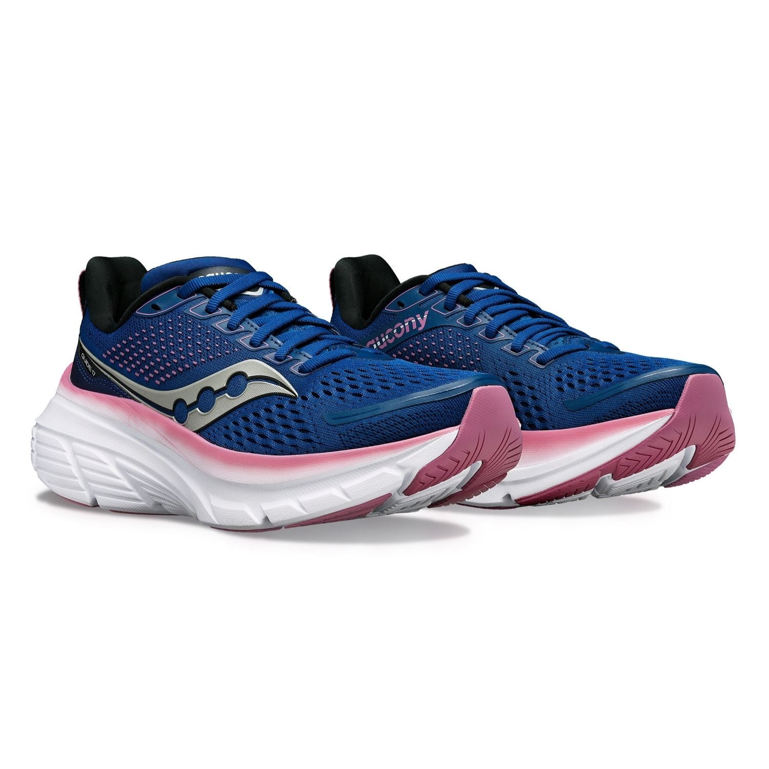 Saucony Women's Guide 17 (B) Navy / Orchid - shoeguru-au