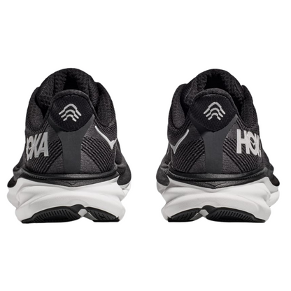 Hoka Women's Clifton 9 (B) Black / White - shoeguru-au