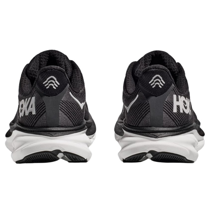 Hoka Women's Clifton 9 (B) Black / White — Black / White