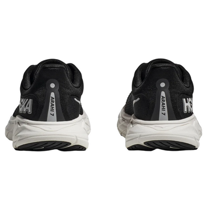 Hoka Women's Arahi 7 (D) Black / White - shoeguru-au