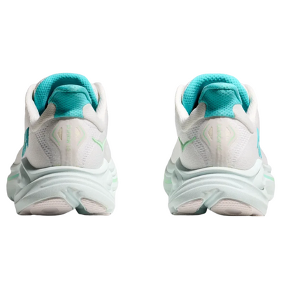 Hoka Women's Clifton 10 (D) White / Cielo Blue - shoeguru-au