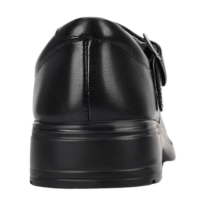 Clarks Intrigue Junior Buckle (D) Black - shoeguru-au