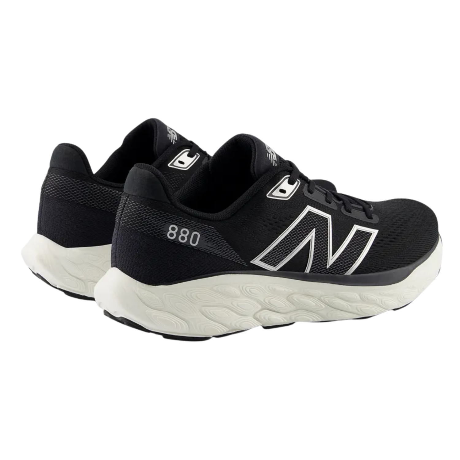 New Balance Men's 880 v14 (2E) Black / Sea Salt / Silver Metallic - shoeguru-au