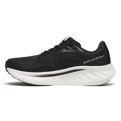 Saucony Women's Ride 18 (D) Black / White - shoeguru-au
