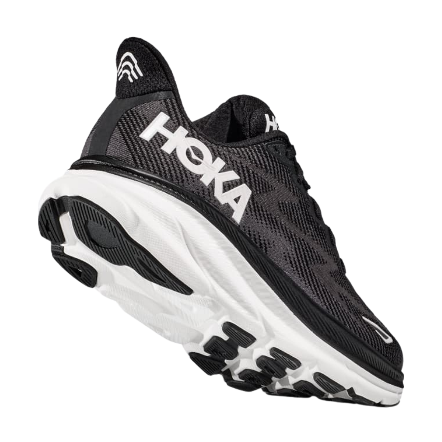 Hoka Men's Clifton 9 (D) Black / White - shoeguru-au