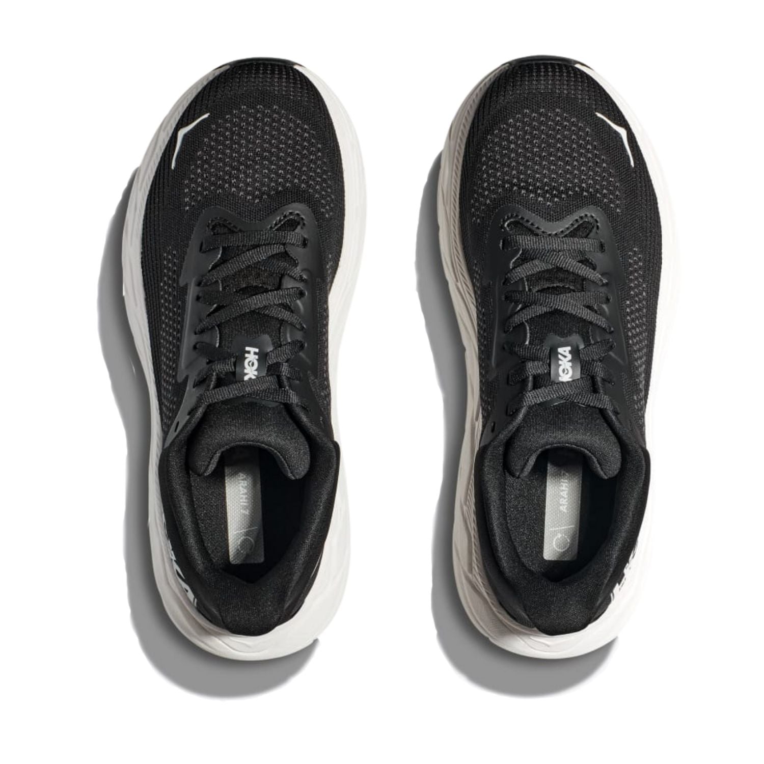 Hoka Women's Arahi 7 (B) Black / White - shoeguru-au