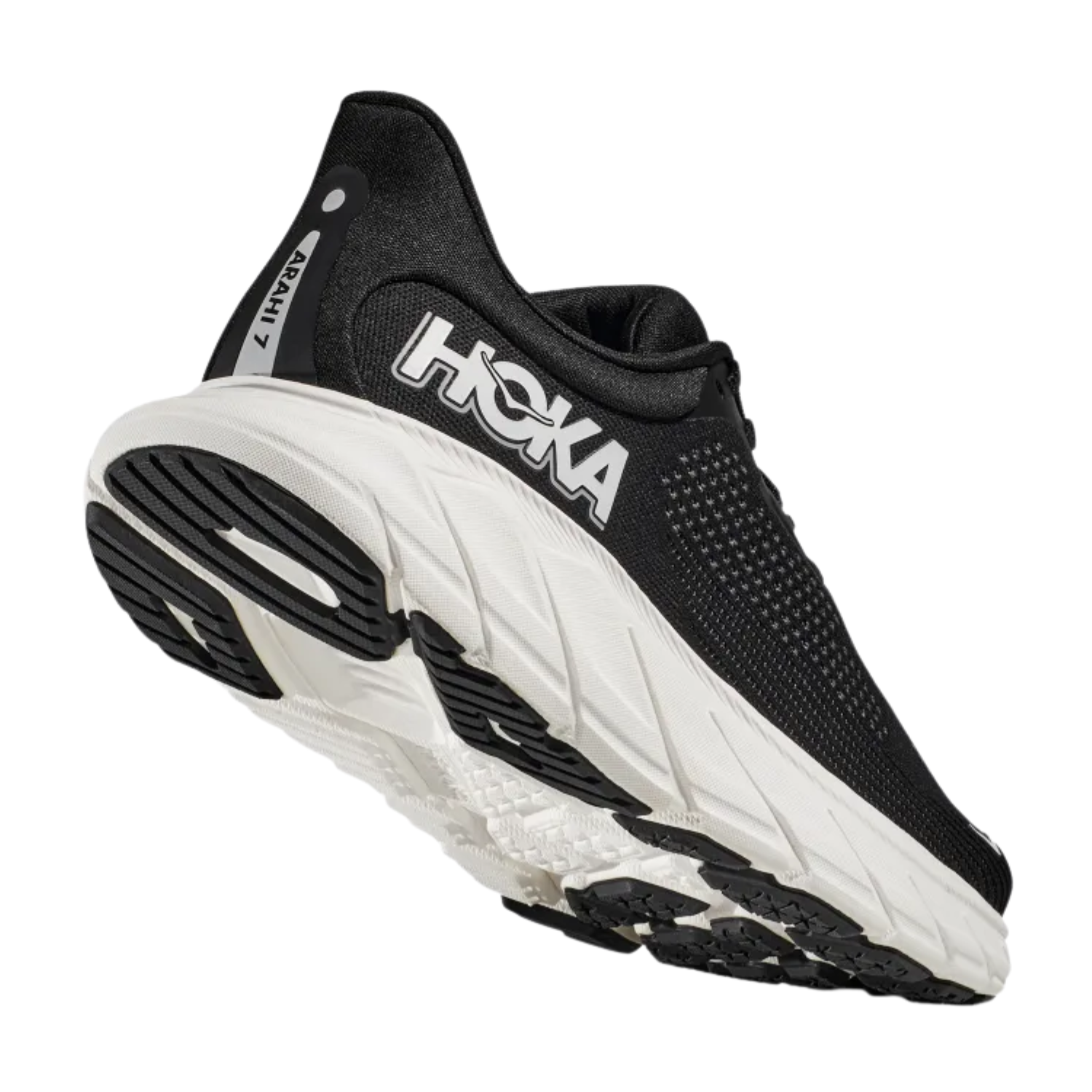 Hoka Women's Arahi 7 (D) Black / White - shoeguru-au