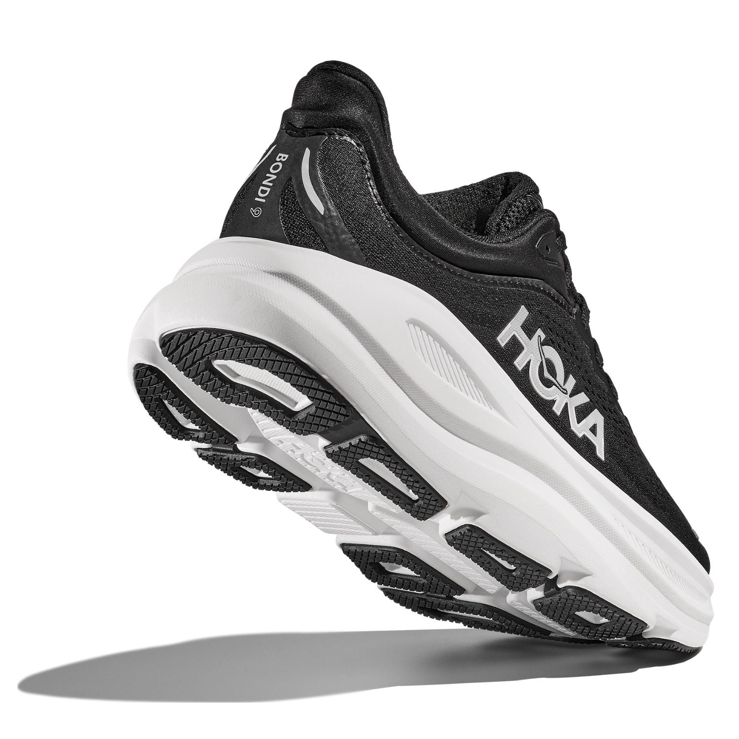 Hoka Men's Bondi 9 (D) Black / White - shoeguru-au