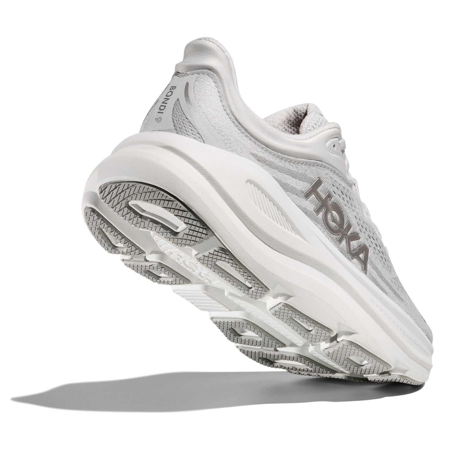 Hoka Women's Bondi 9 (D) Stardust / Silver - shoeguru-au