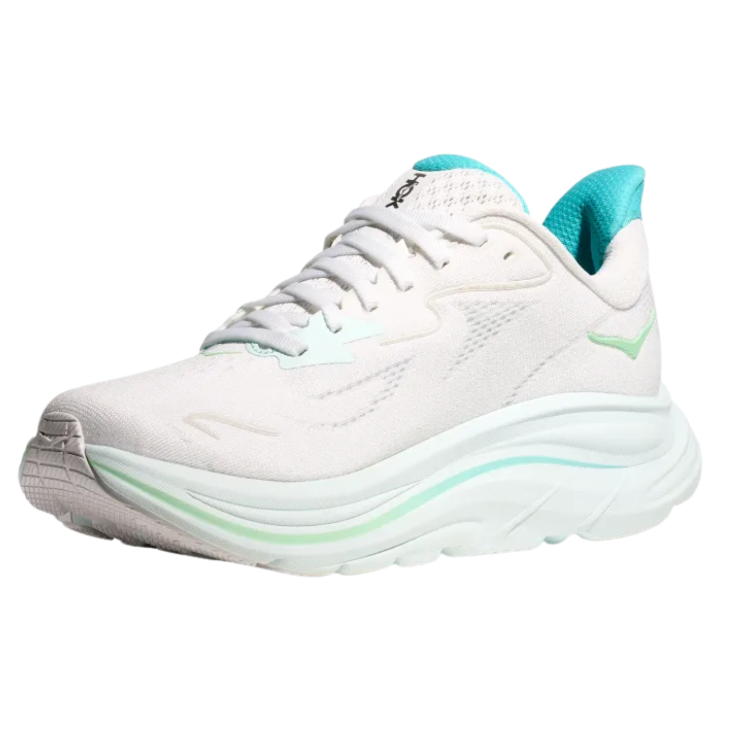Hoka Women's Clifton 10 (D) White / Cielo Blue - shoeguru-au