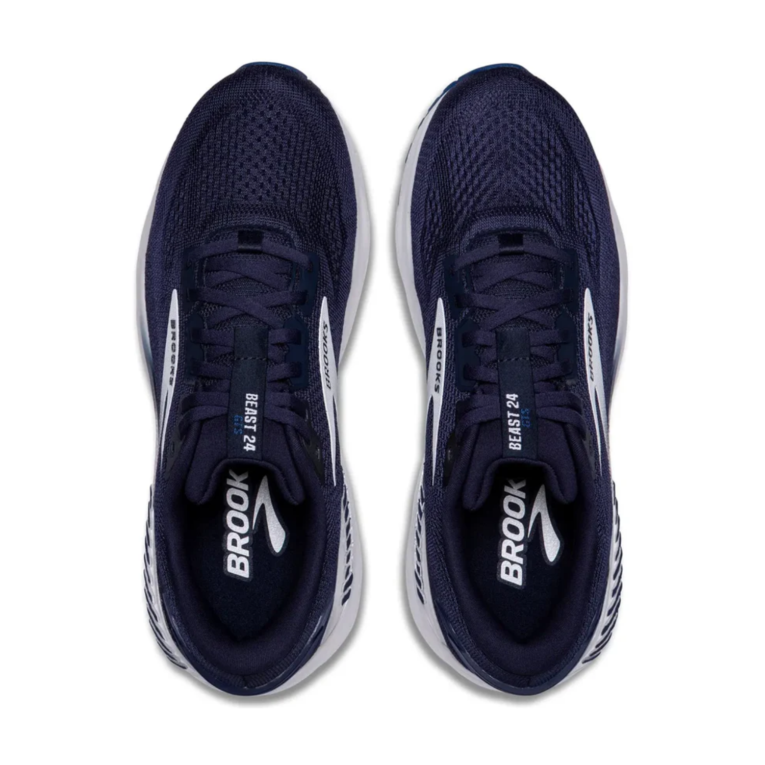 Brooks Men's Beast 24 (2E) Peacoat / Blue / White - shoeguru-au