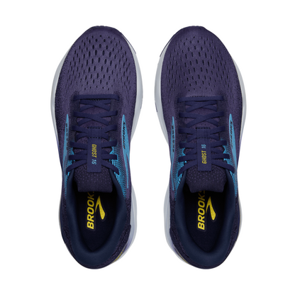 Brooks Men's Ghost 16 (D) Blue / Bonnie Blue / Yellow - shoeguru-au