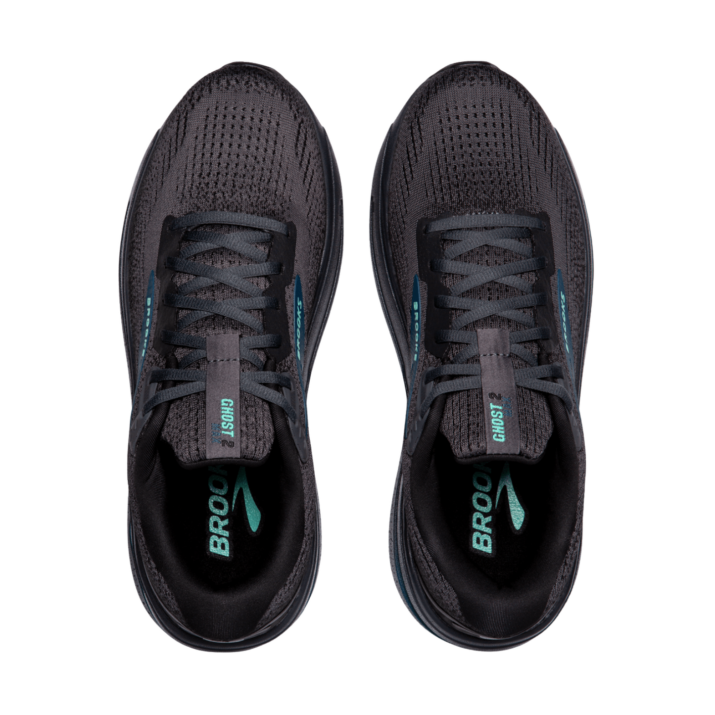 Brooks Men’s Ghost Max 2 (4E) Ebony / Cockatoo / Blue Sapphire - shoeguru-au