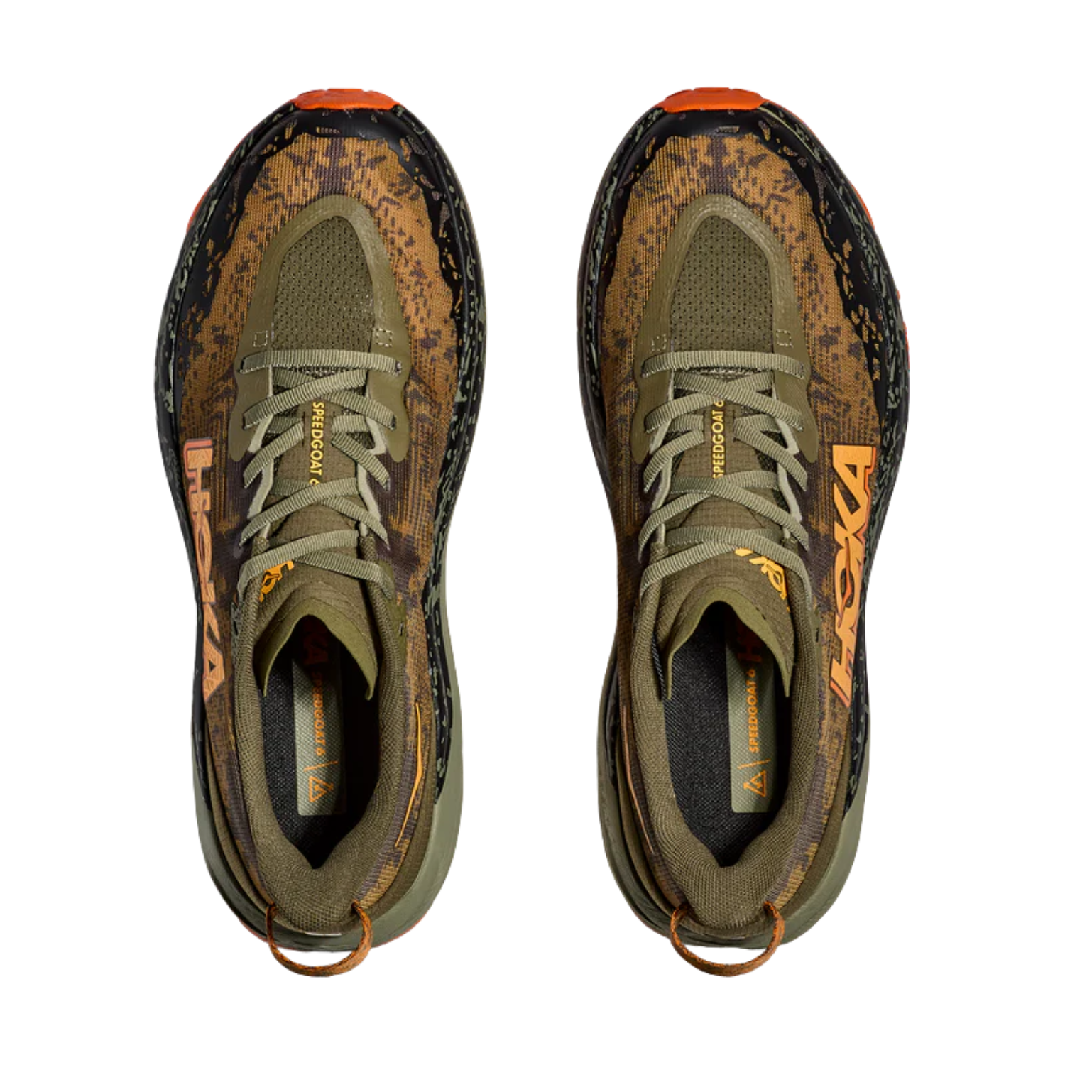 Hoka Men's Speedgoat 6 (2E) Antique Olive / Squash - shoeguru-au
