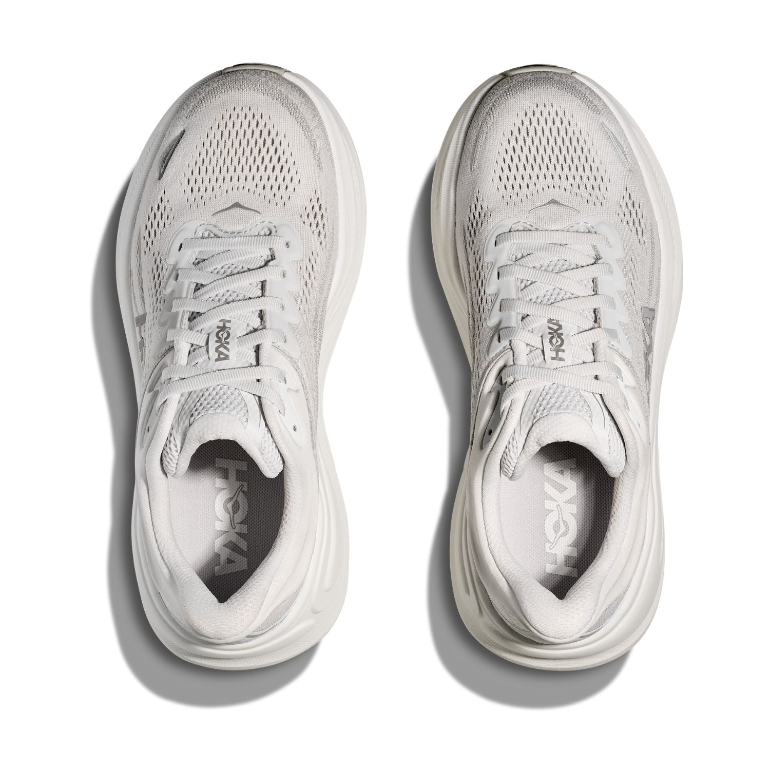 Hoka Women's Bondi 9 (D) Stardust / Silver - shoeguru-au