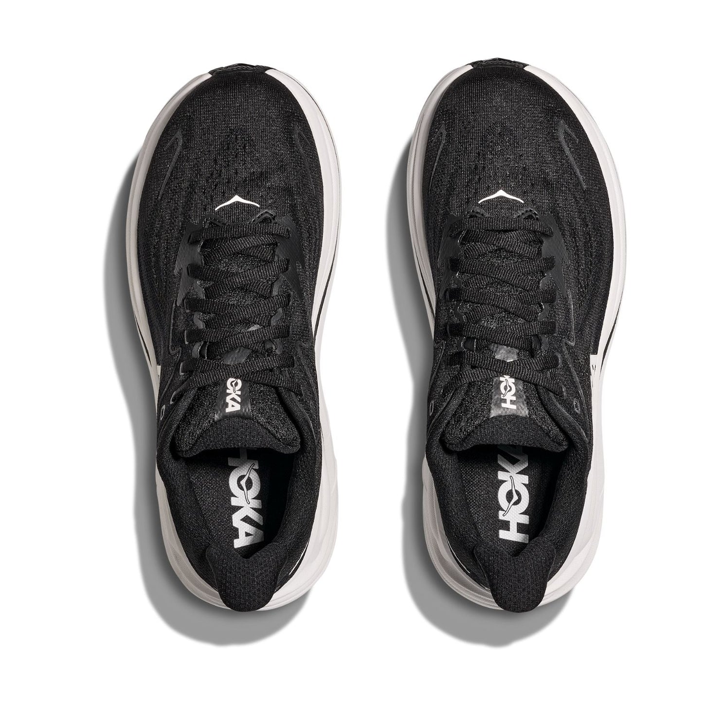 Hoka Men's Clifton 10 (4E) Black / White - shoeguru-au