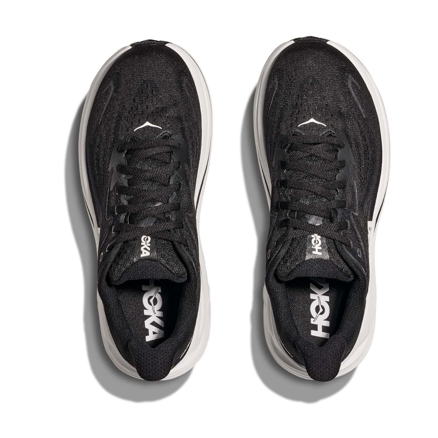 Hoka Men's Clifton 10 (4E) Black / White - shoeguru-au