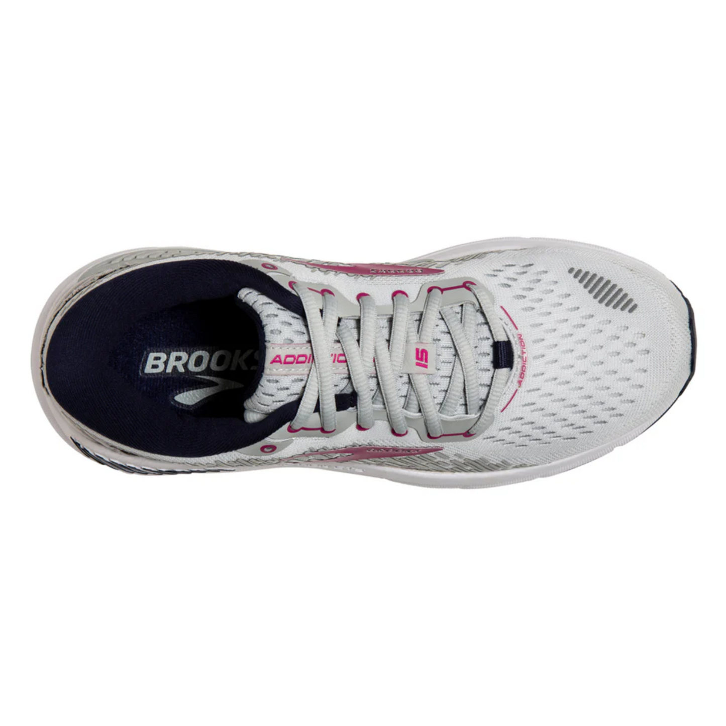 Brooks Women's Addiction 15 (D) Oyster / Peacoat / Lilac - shoeguru-au